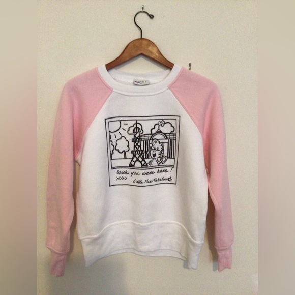 Sandro “Little Miss Fabulous” Graphic Sweatshirt in Size 1/ XS - Picture 1 of 7